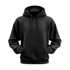 black hoodie